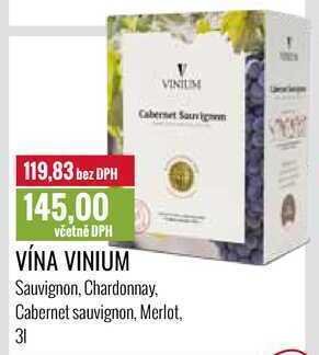 Ratio Vína vinium, 3 l nabídka