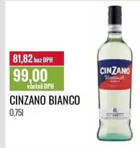 Ratio Cinzano bianco, 0,75 l nabídka