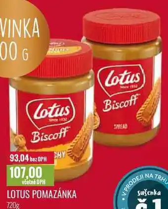 Ratio Lotus pomazánka 720g nabídka