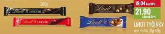 Ratio Lindt tyčinky 37g-40g nabídka