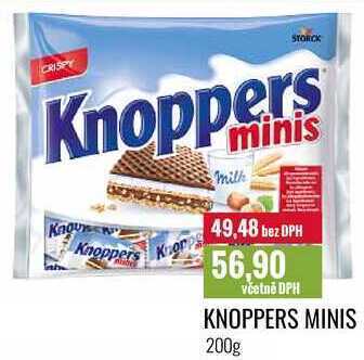 Ratio Knoppers minis 200g nabídka