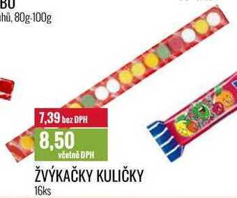 Ratio Žvýkačky kuličky 16ks nabídka