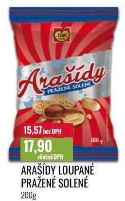 Ratio Arašídy loupané pražené solené 200g nabídka