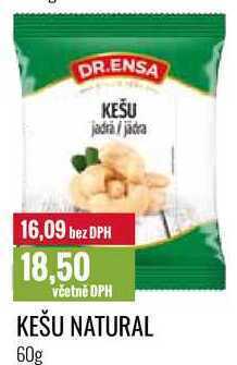 Ratio Kešu natural 60g nabídka