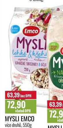 Ratio Mysli emco 550 g nabídka