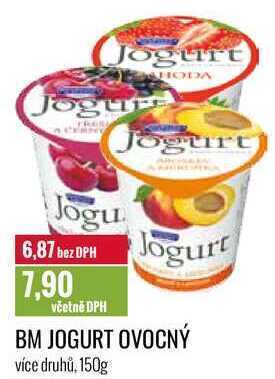 Ratio Bm jogurt ovocný 150g nabídka
