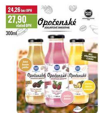 Opočenské jogurtové smoothie 300 ml