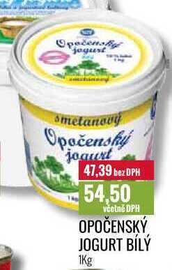 Ratio Opočenský jogurt bílý 1kg nabídka