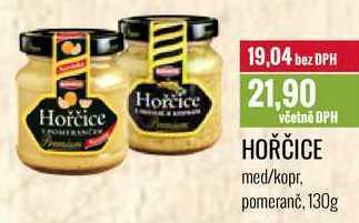 Ratio Hořčice med/kopr, pomeranč, 130g nabídka
