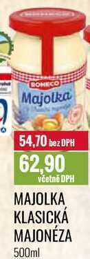 Ratio Majolka klasická majonéza 500ml nabídka