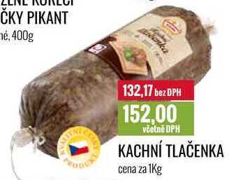 Ratio Kachní tlačenka cena za 1kg nabídka