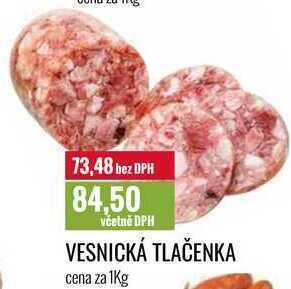 Ratio Vesnická tlačenka cena za 1kg nabídka