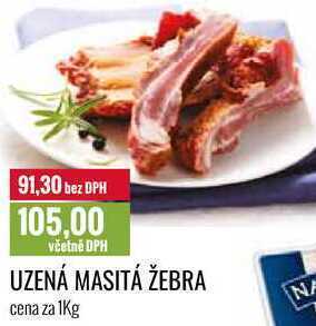 Ratio Uzená masitá žebra cena za 1kg nabídka