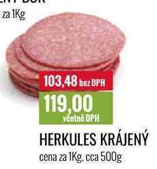 Ratio Herkules krájený cena za 1kg nabídka
