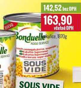 Ratio Bonduelle kukuřice 1870 g nabídka
