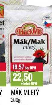 Ratio Mák mletý 200g nabídka