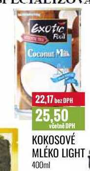 Ratio Kokosové mléko light 400ml nabídka