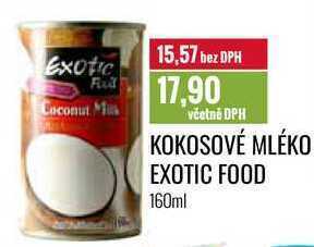Ratio Kokosové mléko exotic food 160ml nabídka