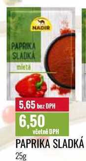 Ratio Paprika sladká 25g nabídka