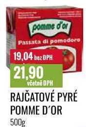 Ratio Rajčatové pyré pomme d'or 500g nabídka