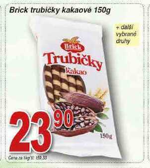 Hruška Brick trubičky kakaové 150g nabídka