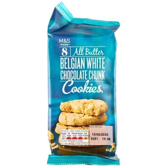 Rohlik.cz Marks & spencer máslové sušenky s kousky belgické bílé čokolády nabídka