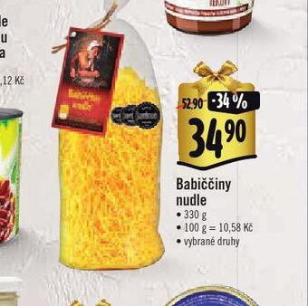 Albert Babiččiny nudle nabídka