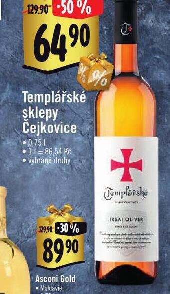 Albert Templářské sklepy čejkovice nabídka