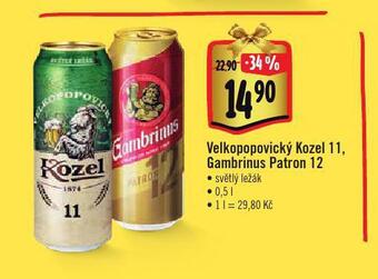 Albert Pivo velkopopovický kozel 11 nabídka