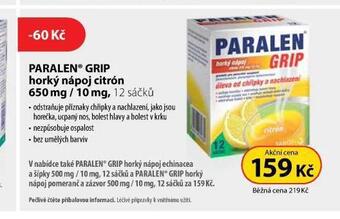 Dr. Max Paralen grip horký nápoj citrón nabídka