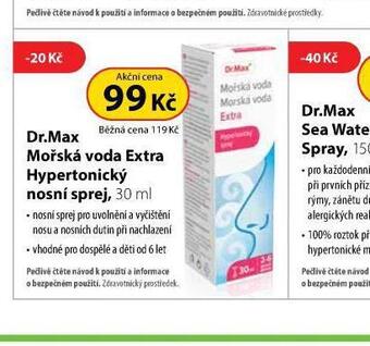 Dr. Max Dr. max mořská voda extra hypertonický nosní sprej nabídka