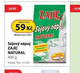 Sójový nápoj zajíc natural