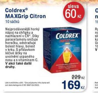 Benu Coldrex maxgrip citron nabídka
