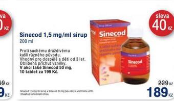 Benu Sinecod sirup nabídka