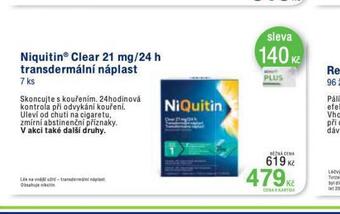 Benu Niquitin clear náplast nabídka