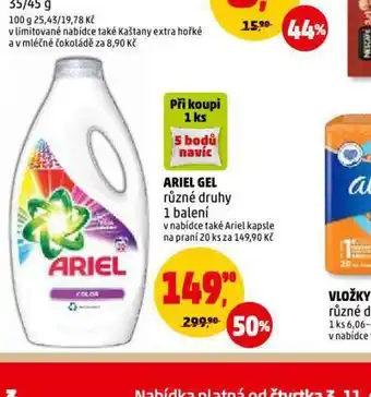 Penny Market Ariel gel nabídka