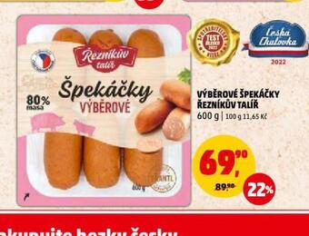 Penny Market Výběrové špekáčky nabídka