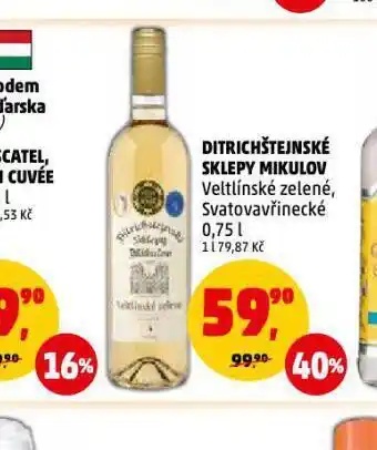 Penny Market Víno mikulov veltínské zelené nabídka