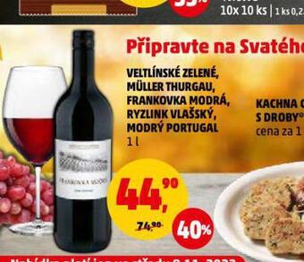 Penny Market Frankovka modrá nabídka