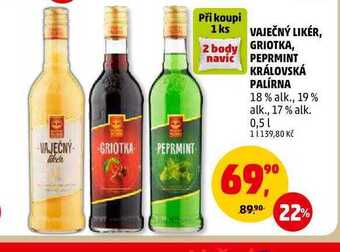 Penny Market Vaječný likér královská palírna, 0,5 l nabídka