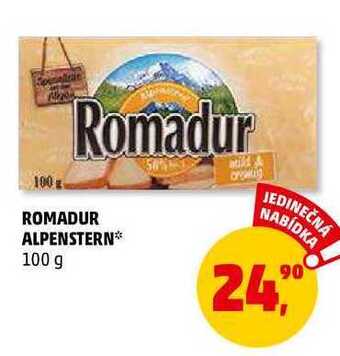Penny Market Romadur alpenstern, 100 g nabídka