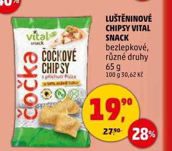 Penny Market Luštěninové chipsy vital snack, 65 g nabídka