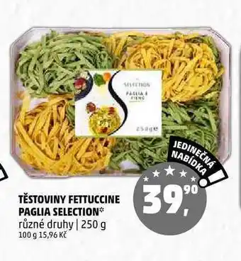 Těstoviny fettuccine paglia selection, 250 g