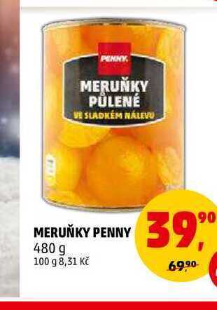 Penny Market Meruňky penny, 480 g nabídka