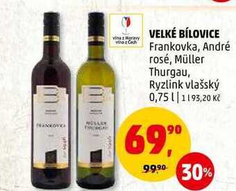 Penny Market Velké bílovice frankovka, 0,75 l nabídka