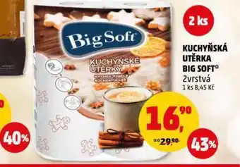 Penny Market Big soft kuchyňské utěrky nabídka