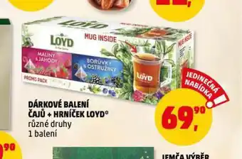 Penny Market Dárkové balení čajů + hrníček loyd nabídka