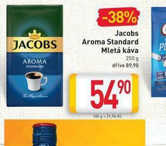 Billa Jacobs aroma standard mletá káva nabídka