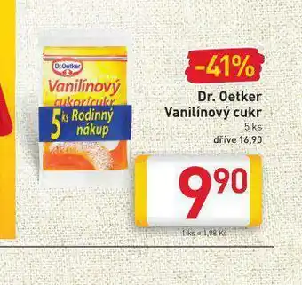 Billa Dr. oetker vanilinílový cukr nabídka