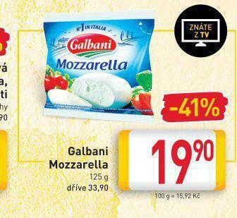 Billa Mozzarella nabídka